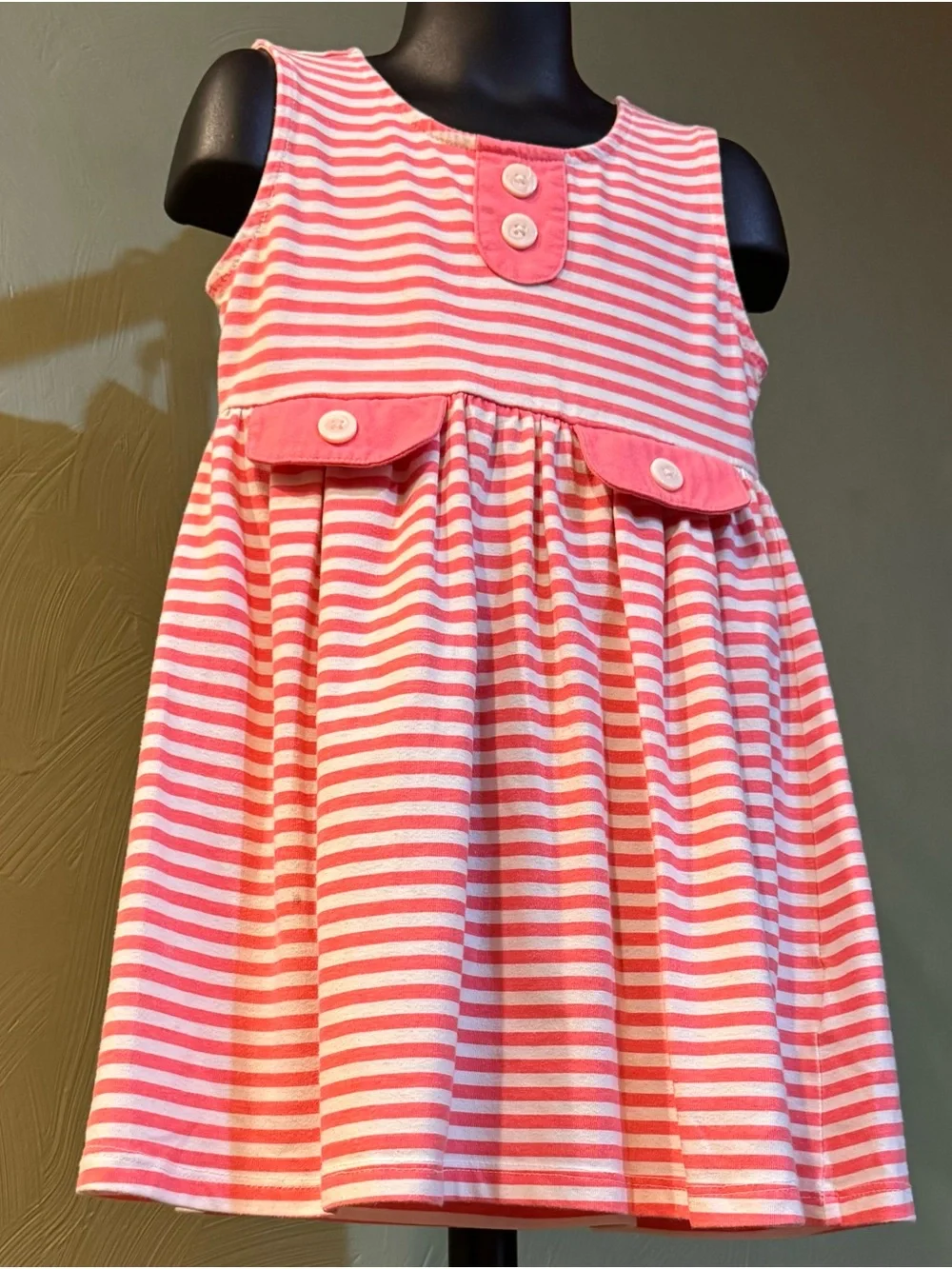 Lot of 3 Girls Dresses Sizes 5 & 6 Striped Polka Dot Floral Pink/Black/White